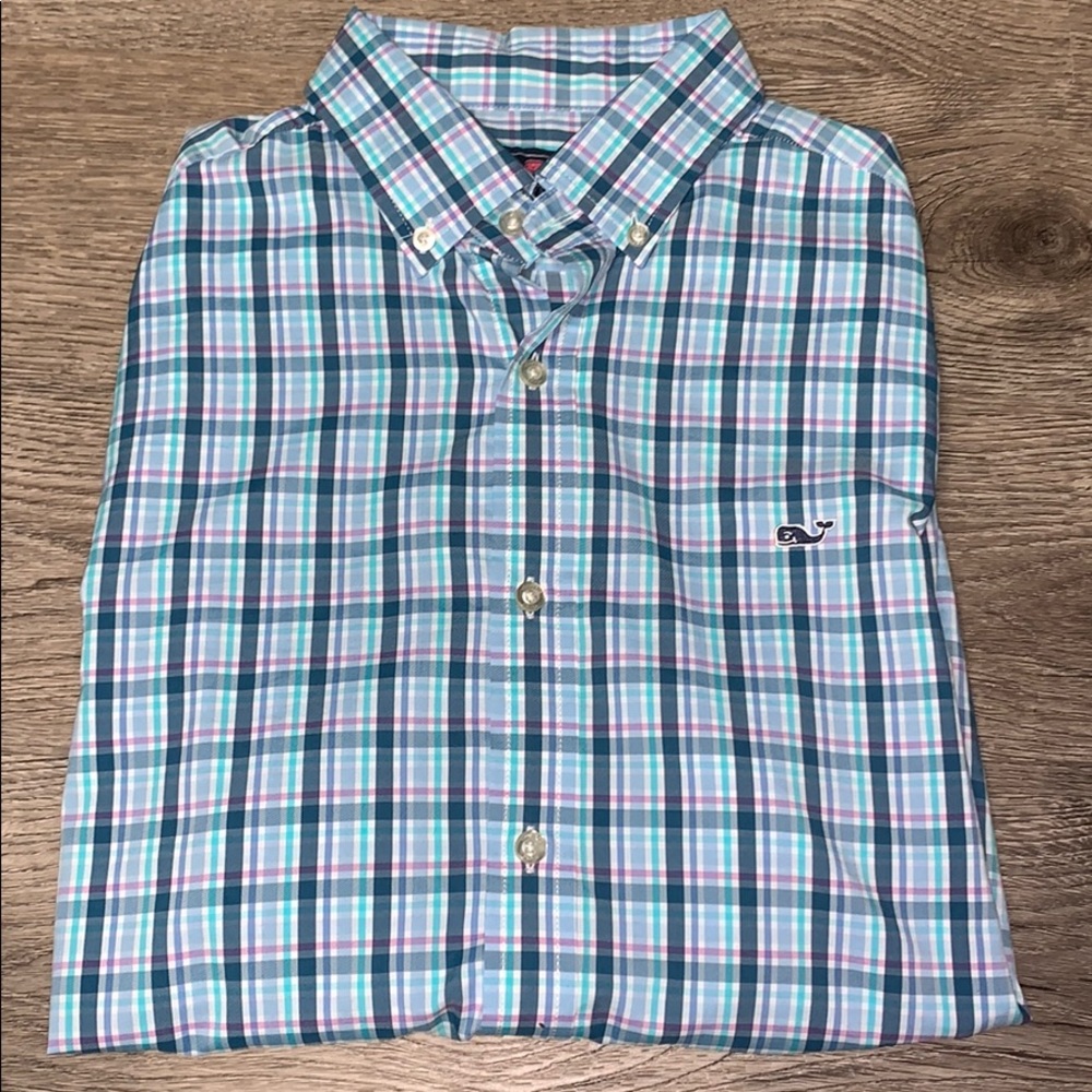 Vineyard Vines whale button up shirt